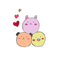 [LINEスタンプ] ゆるまるあにまる○
