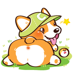 [LINEスタンプ] Corgi - Naughty Dog