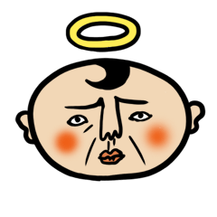 [LINEスタンプ] 天使のおじさん