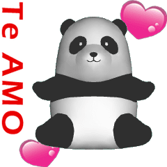 [LINEスタンプ] (In Spanish) CG Panda baby (1)