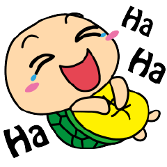 [LINEスタンプ] The Little Turtle Harry(English version)