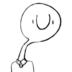 [LINEスタンプ] The Man With Long Neck