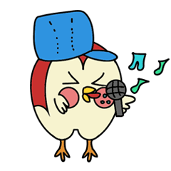 [LINEスタンプ] Apple bird