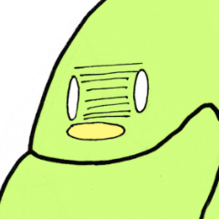 [LINEスタンプ] そら豆トリ男