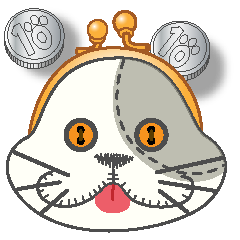 [LINEスタンプ] こまたぎねこ