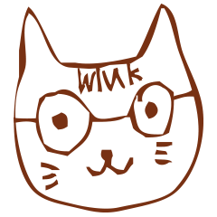 [LINEスタンプ] メガネ猫のウーちゃん