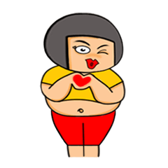 [LINEスタンプ] Mila get fat