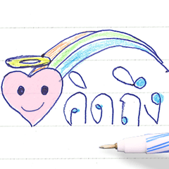 [LINEスタンプ] Note paper Pens and Crayons