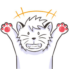 [LINEスタンプ] White lion！