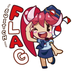 [LINEスタンプ] Flag Switch