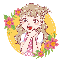 [LINEスタンプ] Those girlsの画像（メイン）