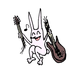 [LINEスタンプ] 人生楽しそうなうさぎ