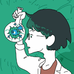 [LINEスタンプ] 博士と星のホムンクルス