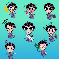 [LINEスタンプ] Latina Mom