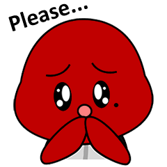 [LINEスタンプ] Red Turtle With Black Shell