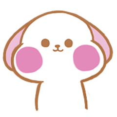 [LINEスタンプ] Pink Monster dog