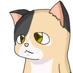 [LINEスタンプ] 三毛猫のハナカ
