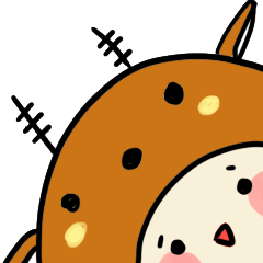 [LINEスタンプ] deeeer and tiger's routine