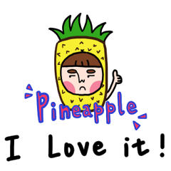 [LINEスタンプ] Pupu face girl