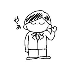 [LINEスタンプ] やる気のない社員