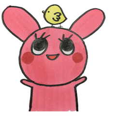 [LINEスタンプ] うさぎのにまりちゃん