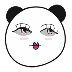 [LINEスタンプ] Lady Panda