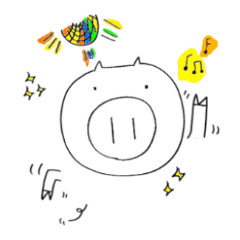 [LINEスタンプ] ぶたのぶーた♪ 