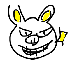 [LINEスタンプ] 小学生のラクガキ風