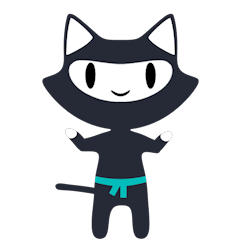 [LINEスタンプ] Cute ninja cat