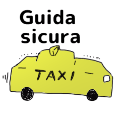 [LINEスタンプ] taxi driver italian version