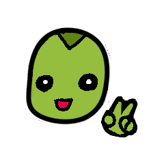 [LINEスタンプ] まめ3きょうだい