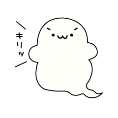 [LINEスタンプ] 顔文字おばけのモジバケちゃん