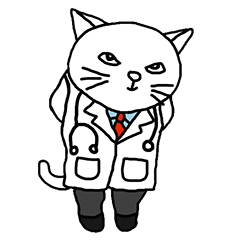 [LINEスタンプ] Doctor Meowの画像（メイン）