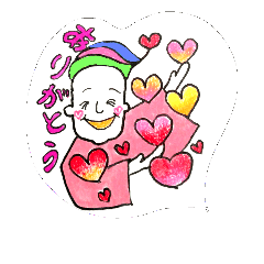 [LINEスタンプ] 三段ヘアの人々