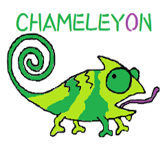 [LINEスタンプ] LUCKY CHAMELEYON