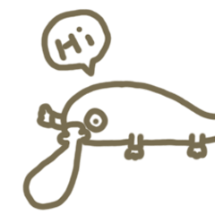 [LINEスタンプ] LAZY platypus